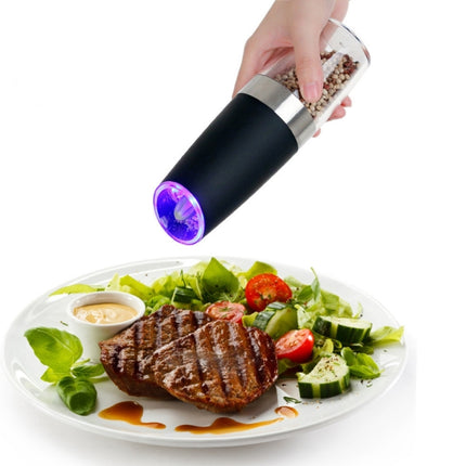 Automatic Electric Pepper Grinder Salt Mill with LED Light, Automatic Electric Pepper Grinder