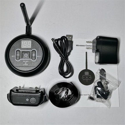 Electronic Fence Wireless Pet Training Device Bark Stop, UK Plug(1 Collar), US Plug(1 Collar), EU  Plug(1 Collar), AU  Plug(1 Collar)