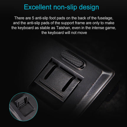 Rapoo V500 PRO Mixed Light 104 Keys Desktop Laptop Computer Game Esports Office Home Typing Wired Mechanical Keyboard