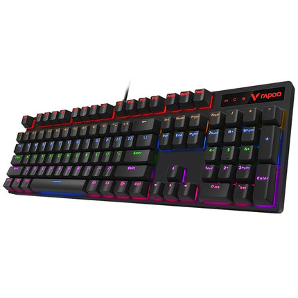 Rapoo V500 PRO Mixed Light 104 Keys Desktop Laptop Computer Game Esports Office Home Typing Wired Mechanical Keyboard