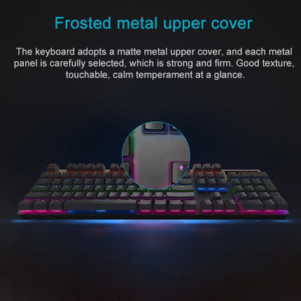 Rapoo V500 PRO Mixed Light 104 Keys Desktop Laptop Computer Game Esports Office Home Typing Wired Mechanical Keyboard