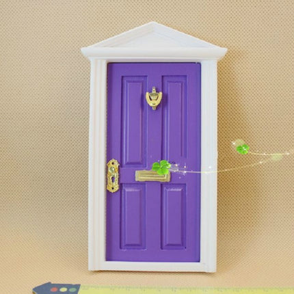 1:12 Doll House Miniature Fairy Tale Door Playing House Toy