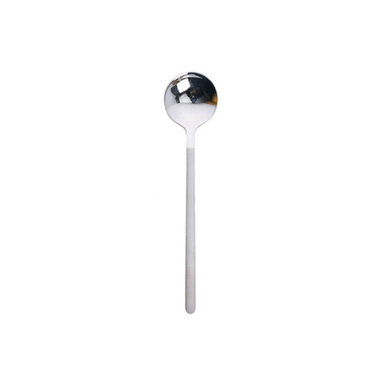 Mini Accessories Coffee Spoon Kitchen Dessertspoon Dining Round Shape Coffee  Stainless Steel Home, 13cm, 15cm, 17cm