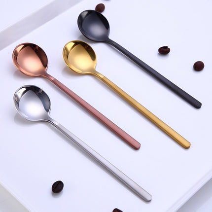 Mini Accessories Coffee Spoon Kitchen Dessertspoon Dining Round Shape Coffee  Stainless Steel Home, 13cm, 15cm, 17cm