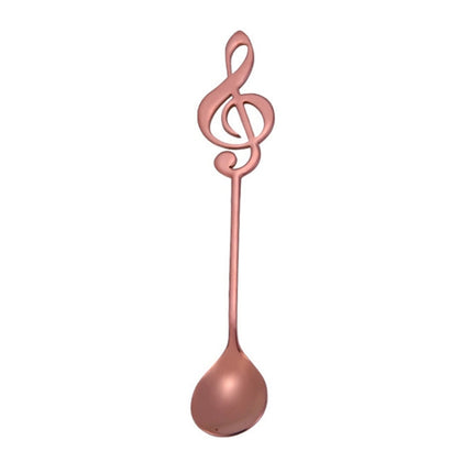 Creative Musical Note Spoon Coffee Stirring Scoop Stainless Steel Titanium Music Bar Spoon Gift Spoon