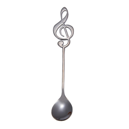 Creative Musical Note Spoon Coffee Stirring Scoop Stainless Steel Titanium Music Bar Spoon Gift Spoon