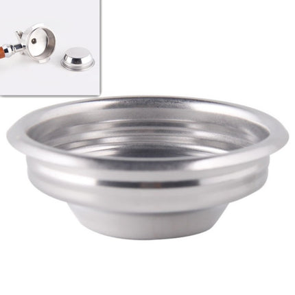 Semi-automatic Coffee Machine Stainless Steel Powder Bowl Brewing Head Filter Bottomless Handle Filter, Single Cup 58mm Universal