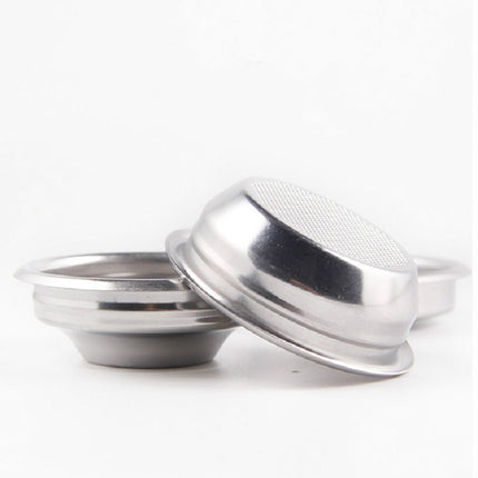 Semi-automatic Coffee Machine Stainless Steel Powder Bowl Brewing Head Filter Bottomless Handle Filter, Single Cup 58mm Universal