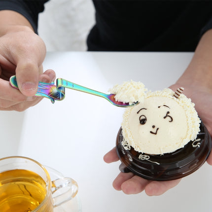 Creative Coffee Spoon Mermaid Shape Handle Spoons Flatware Drinking Tools, Black, Gold, Symphony, Rose Gold, True Color