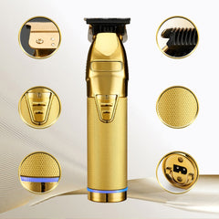 S9 USB Rechargeable Retro Electric Hair Clipper, S9 Gold, S9 Silver, S9 Black