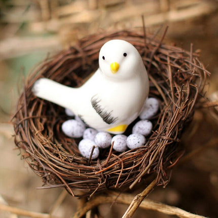 Rattan Nest Bird Bird Crafts Chicken Nest DIY Handmade Bird Nest Scene Props, 8cm, 10cm, 12cm, 15cm