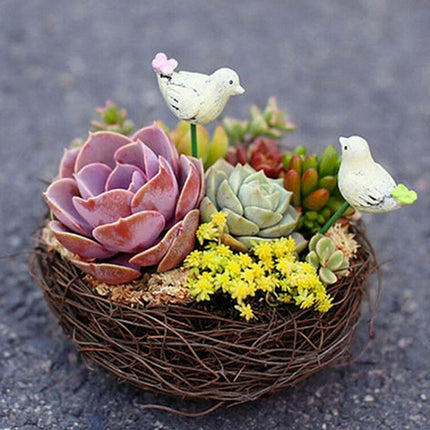 Rattan Nest Bird Bird Crafts Chicken Nest DIY Handmade Bird Nest Scene Props, 8cm, 10cm, 12cm, 15cm