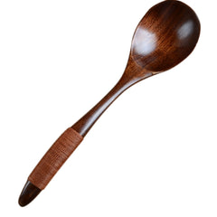 10 PCS Eco Wooden Spoon Flatware Kitchen Soup Coffee Stirring Spoons Cooking Utensil Coffee Tea Mixing Spoons, Coffee Spoon(Brown), Coffee Spoon(Black), Coffee Spoon(Light Brown)