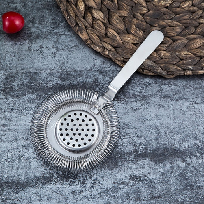 Stainless Steel Bartender Ice Filter Ice Trap Cocktail Strainer, Stainless Steel, Rose Gold, Gold, Black