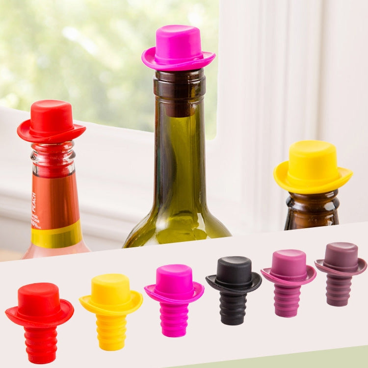 Silica Gel Top Hat Fresh Wine Corks Cruet Red Wine Stopper