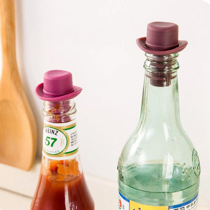 Silica Gel Top Hat Fresh Wine Corks Cruet Red Wine Stopper