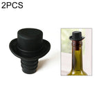 2 PCS Hat Shape(Black) / Black