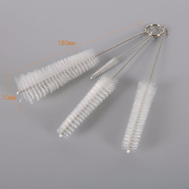 2 PCS Stainless Steel Wash Pipe Straw Brush Cleaner, Pipe Straw Brush