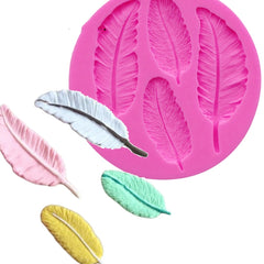 Feather Silicone Mold Fondant Cake Chocolate Decoration Mold, Feather Shape