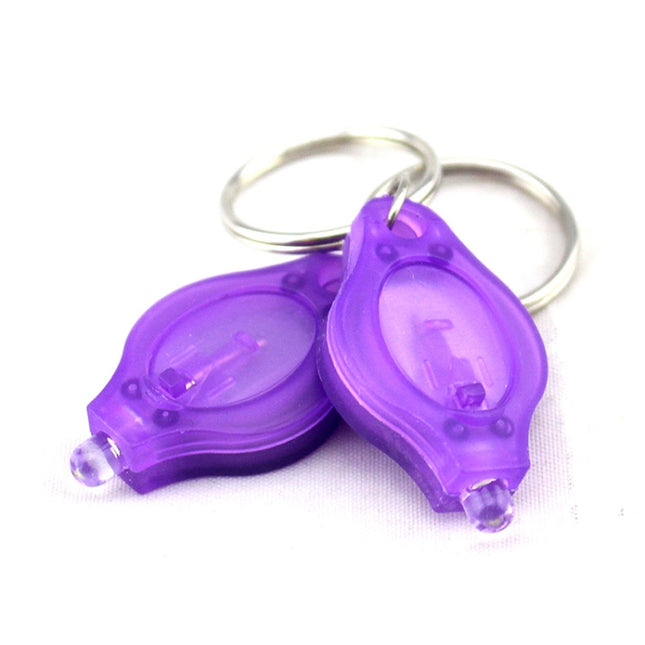 2 PCS Mini Pocket Keychain Flashlight Micro LED Squeeze Light Outdoor Camping Ultra Bright Emergency Key Ring Light Torch Lamp