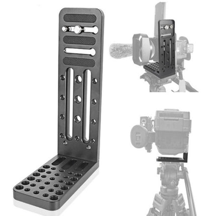 BXIN L130C Universal L-shaped Vertical Clapper SLR Tripod Hydraulic Pan/tilt Quick Release Plate Suitable For Shadow Stabilizer, BEXIN L130C
