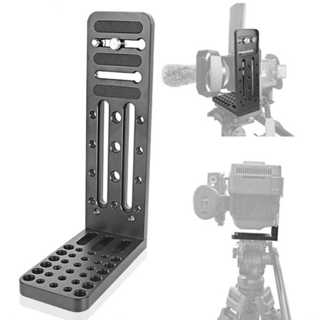 BXIN L130C Universal L-shaped Vertical Clapper SLR Tripod Hydraulic Pan/tilt Quick Release Plate Suitable For Shadow Stabilizer, BEXIN L130C