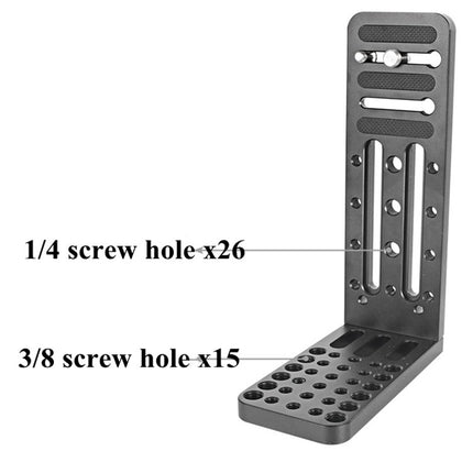 BXIN L130C Universal L-shaped Vertical Clapper SLR Tripod Hydraulic Pan/tilt Quick Release Plate Suitable For Shadow Stabilizer, BEXIN L130C