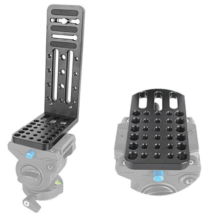 BXIN L130C Universal L-shaped Vertical Clapper SLR Tripod Hydraulic Pan/tilt Quick Release Plate Suitable For Shadow Stabilizer, BEXIN L130C