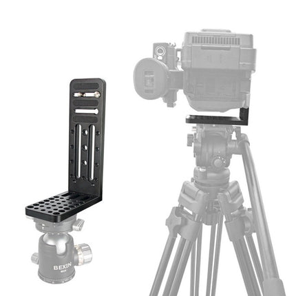 BXIN L130C Universal L-shaped Vertical Clapper SLR Tripod Hydraulic Pan/tilt Quick Release Plate Suitable For Shadow Stabilizer, BEXIN L130C