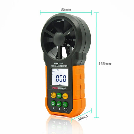 PEAKMETER High-precision Digital Display Wind Speed Air Volume Measuring Instrument