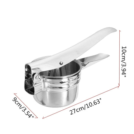 Potato Fruit Vegetable Manual Press Juicer Stainless Steel Crusher Squeezer, Manual Press Juicer