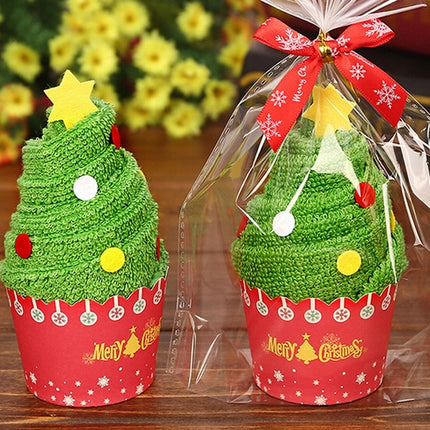 Christmas Creative Cake Towel Gift Washcloth Christmas Cute Towel Presents