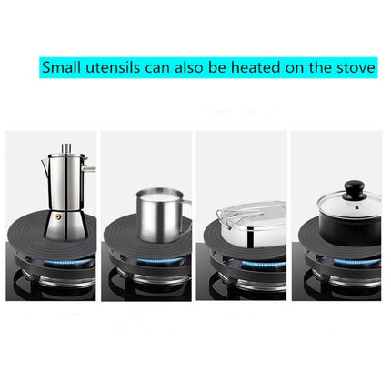 Gas Stove Heat-conducting Plate Kitchen Fast Defrosting Plate Pot Anti-burning Black Heat-conducting Plate, 24cm, 28cm