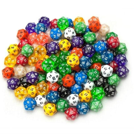 50 PCS Polyhedron Outdoor Bar Family Party Game Dice Board Game Accessories