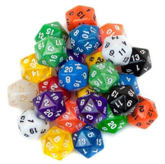 50 PCS Polyhedron Outdoor Bar Family Party Game Dice Board Game Accessories, 50 PCS Polyhedron Dice