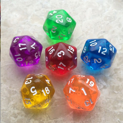 50 PCS Polyhedron Outdoor Bar Family Party Game Dice Board Game Accessories