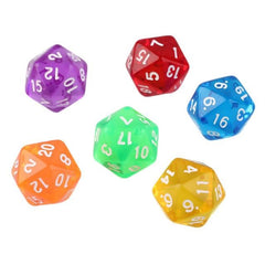 50 PCS Polyhedron Outdoor Bar Family Party Game Dice Board Game Accessories, 50 PCS Polyhedron Dice
