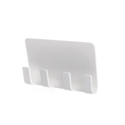 Practical Wall Sticking Phone Charging Holder Socket Strong Sticky Adhesive Sopport Rack Shelf With Hooks