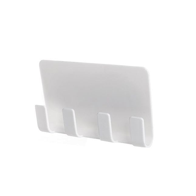 Practical Wall Sticking Phone Charging Holder Socket Strong Sticky Adhesive Sopport Rack Shelf With Hooks