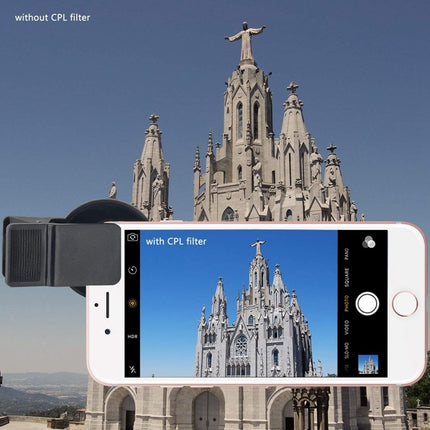 ZOMEI Camera Filter 37MM CPL Polarizer Mobile Phone External Lens, 37MM