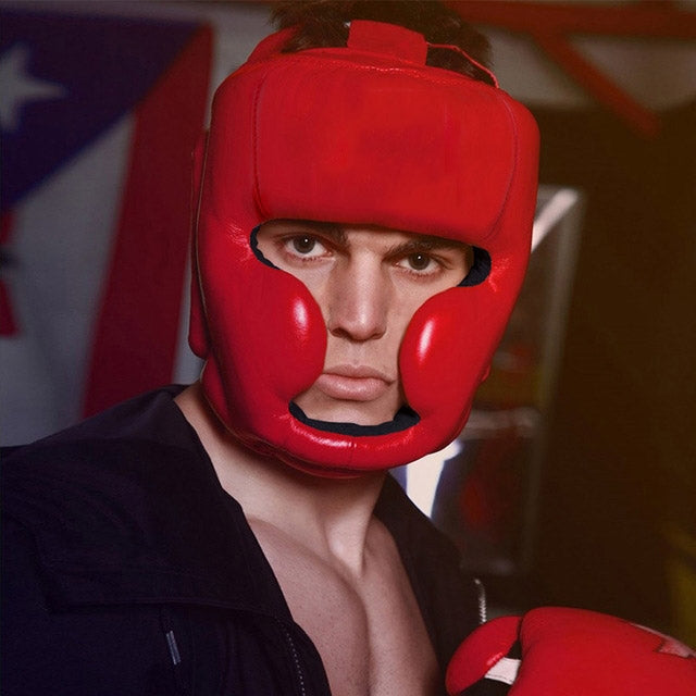 WANSDA WSD001 Adjustable Adult Fighting Training Helmet Boxing Protective Gear