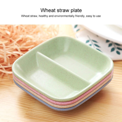 10pcs Kitchen Accessories 2 In 1 Seasoning Sauce Dishes Wheat Straw Salad Saucer Bowl