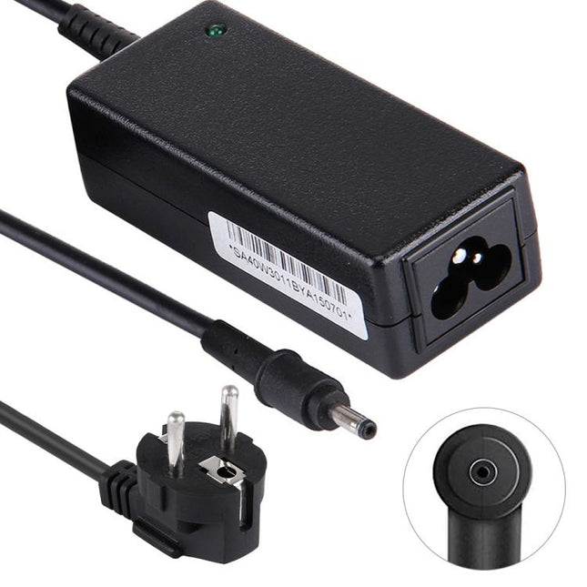 Adaptador de CA de 40 W, 19 V, 2,1 A, fuente de alimentación para Samsung AD-4019W / AA-PA2N40L / BA44-00278A / NP900X1A / NP900X1B, puerto: 3,0 x 1,1, enchufe de la UE