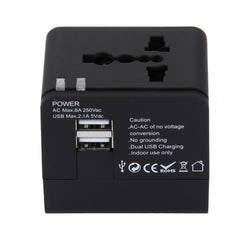 5V 2.1A Dual USB Power Socket Charger Adapter, UK / EU / US / AU Plug, 5V 2.1A