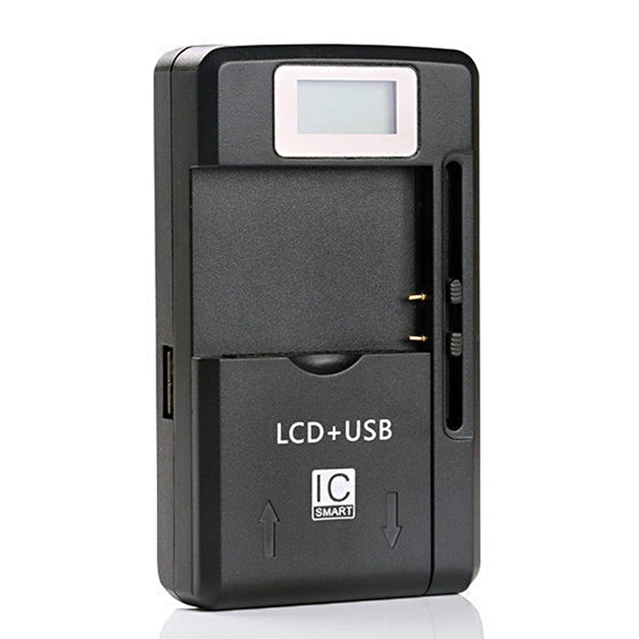 Universal LCD Battery Charger with USB Output US