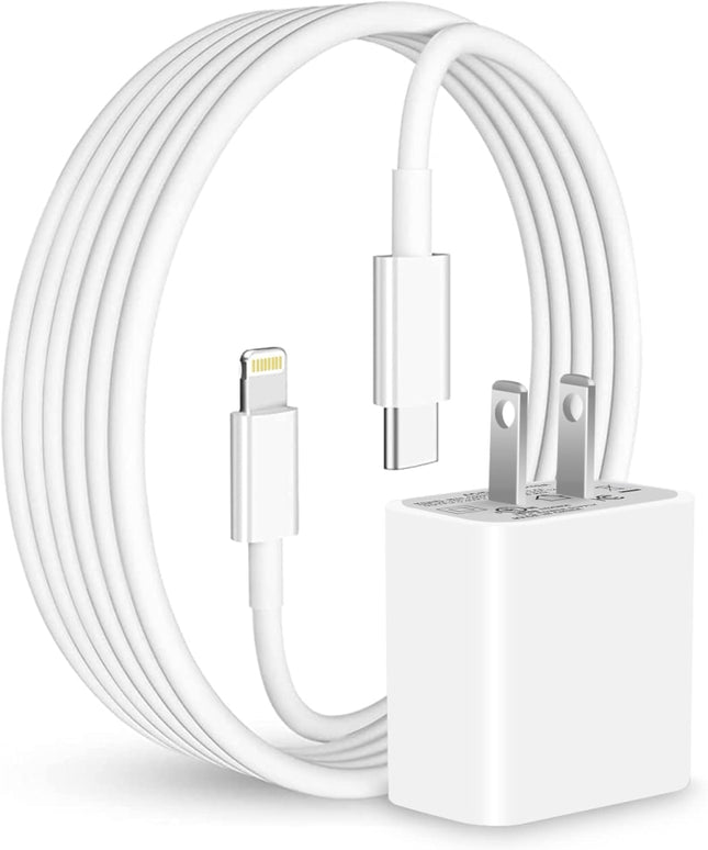 USB-C / Type-C to 8 Pin 20W PD Fast Charging Cable Charger Kit for iPhone