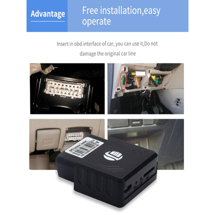 TK306 2G OBD II Realtime Car Truck Vehicle Tracking GSM GPRS GPS Tracker, Support AGPS, TK306