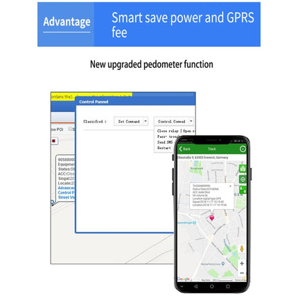 TK203 4G GPS / GPRS / GSM Personal / Goods /  Pet / Bag Locator Pet Collar Real-time Tracking Device