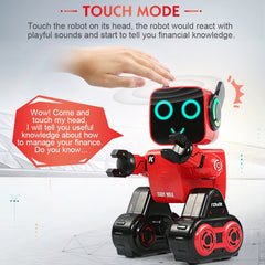 JJR/C R4 Cady Wile 2.4GHz Intelligent Remote Control Robo-advisor Money Management Robots Toy with Colorful LED Light, Remote Control Distance: 15m, Age Range: 8 Years Old Above , R4