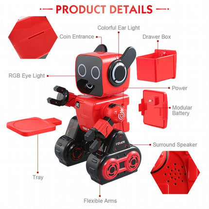 JJR/C R4 Cady Wile 2.4GHz Intelligent Remote Control Robo-advisor Money Management Robots Toy with Colorful LED Light, Remote Control Distance: 15m, Age Range: 8 Years Old Above